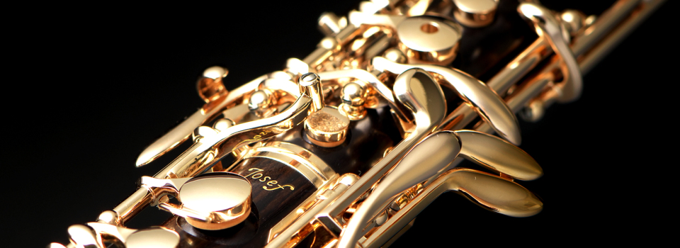 Oboe in Großaufnahme